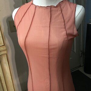 NWOT LONG SEXY SLEEVELESS SHEER MESH SEE-THRU BEACH COVER-UP XL